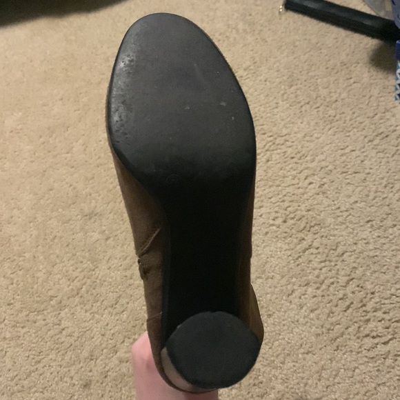 Metaphor heeled brown boots with zipper - Picture 3 of 6